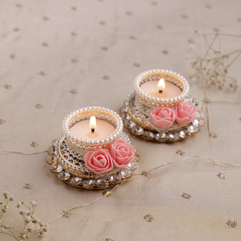 
                      
                        Rose Pearl Tealight Set
                      
                    
