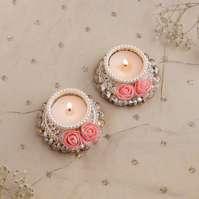
                      
                        Rose Pearl Tealight Set
                      
                    