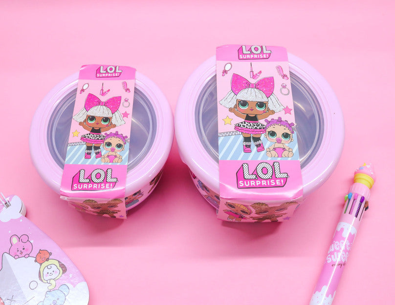 Small Lol Doll Round Stainless Steel Lunch Box