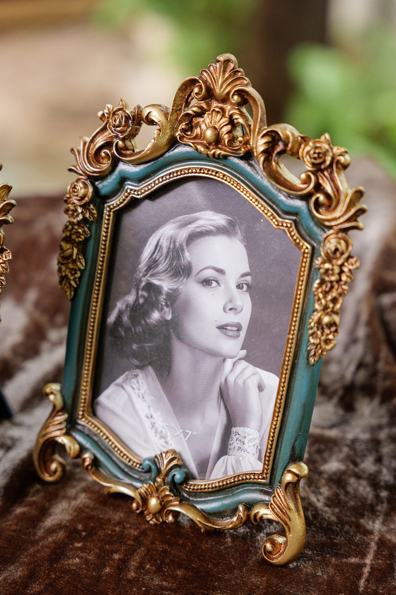 Royal Blue & Golden Ornate Photo Frame