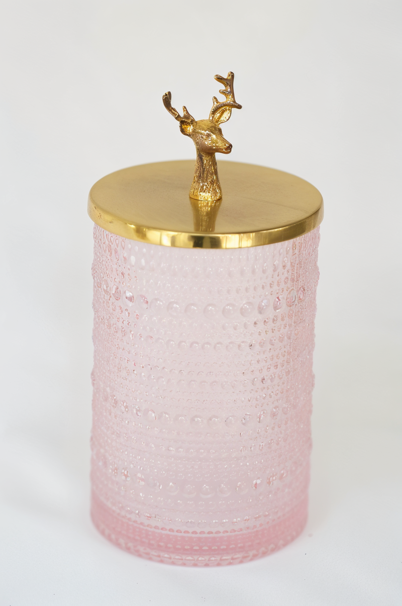 Royal Deer-Topped Jar
