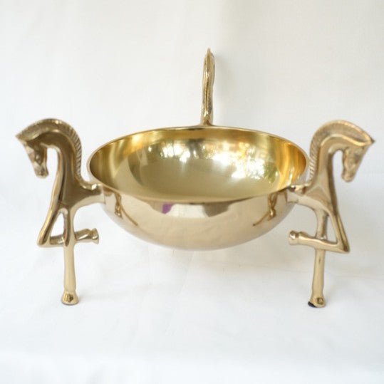 Royal horse brass bowl for home decor