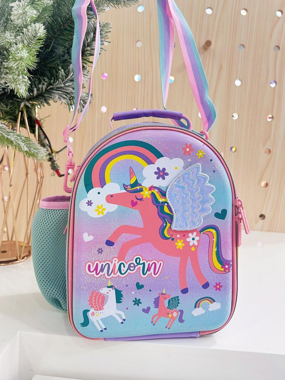 Double compartment lunch bag for school