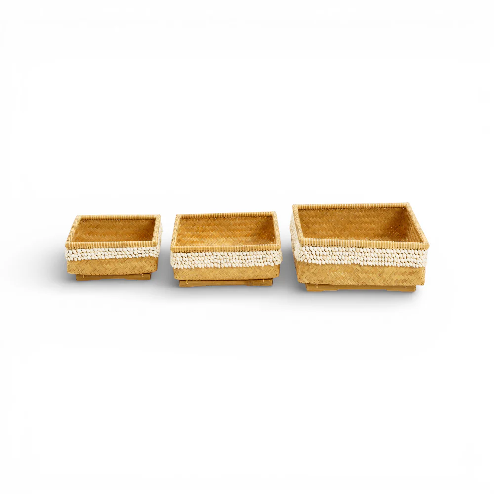 Decorative bamboo basket for home