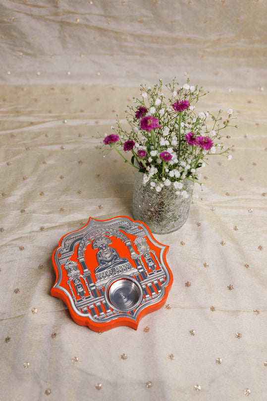 Parshvanath Bhagwan Silver-Plated Tea-Light