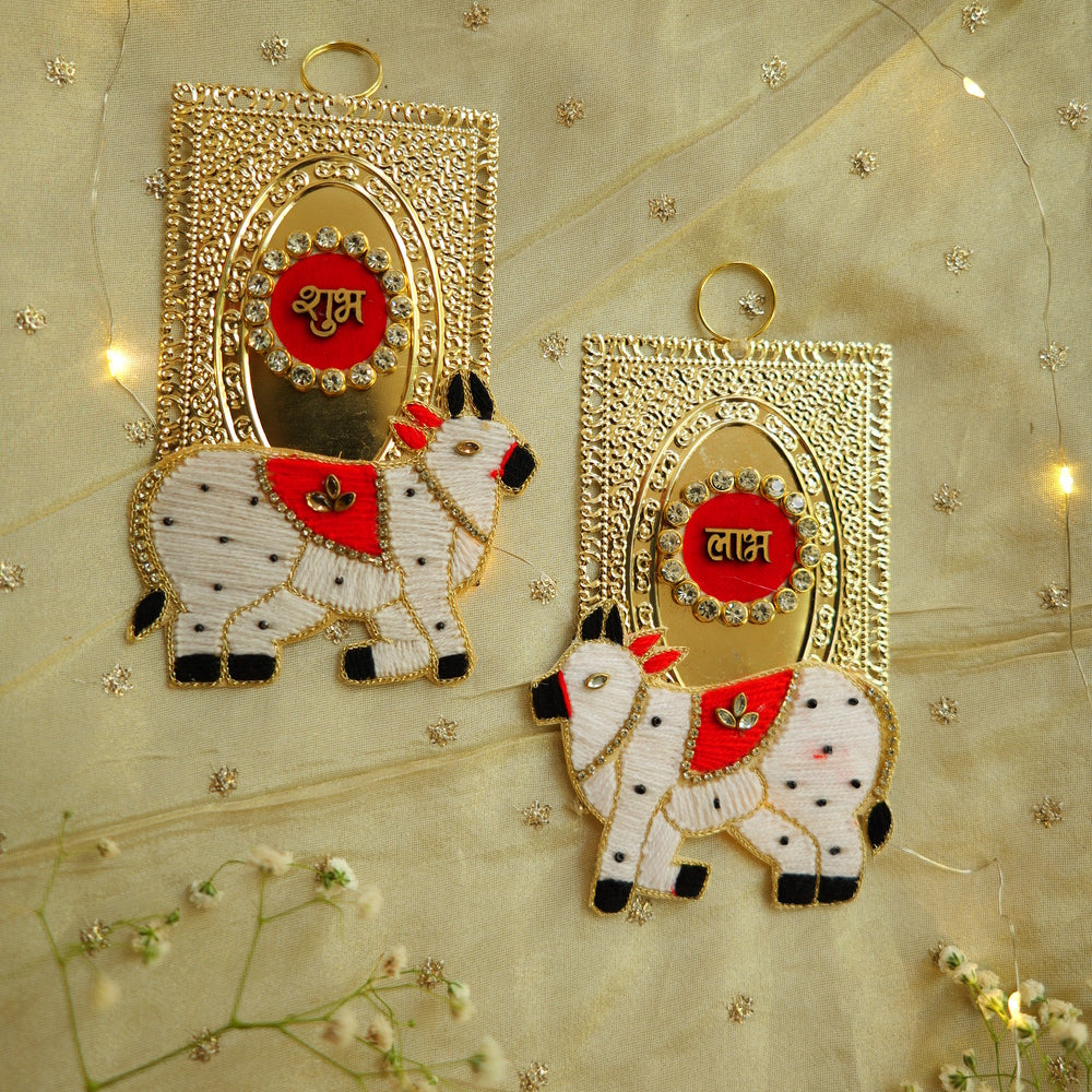 Shubh Labh Cow Pair