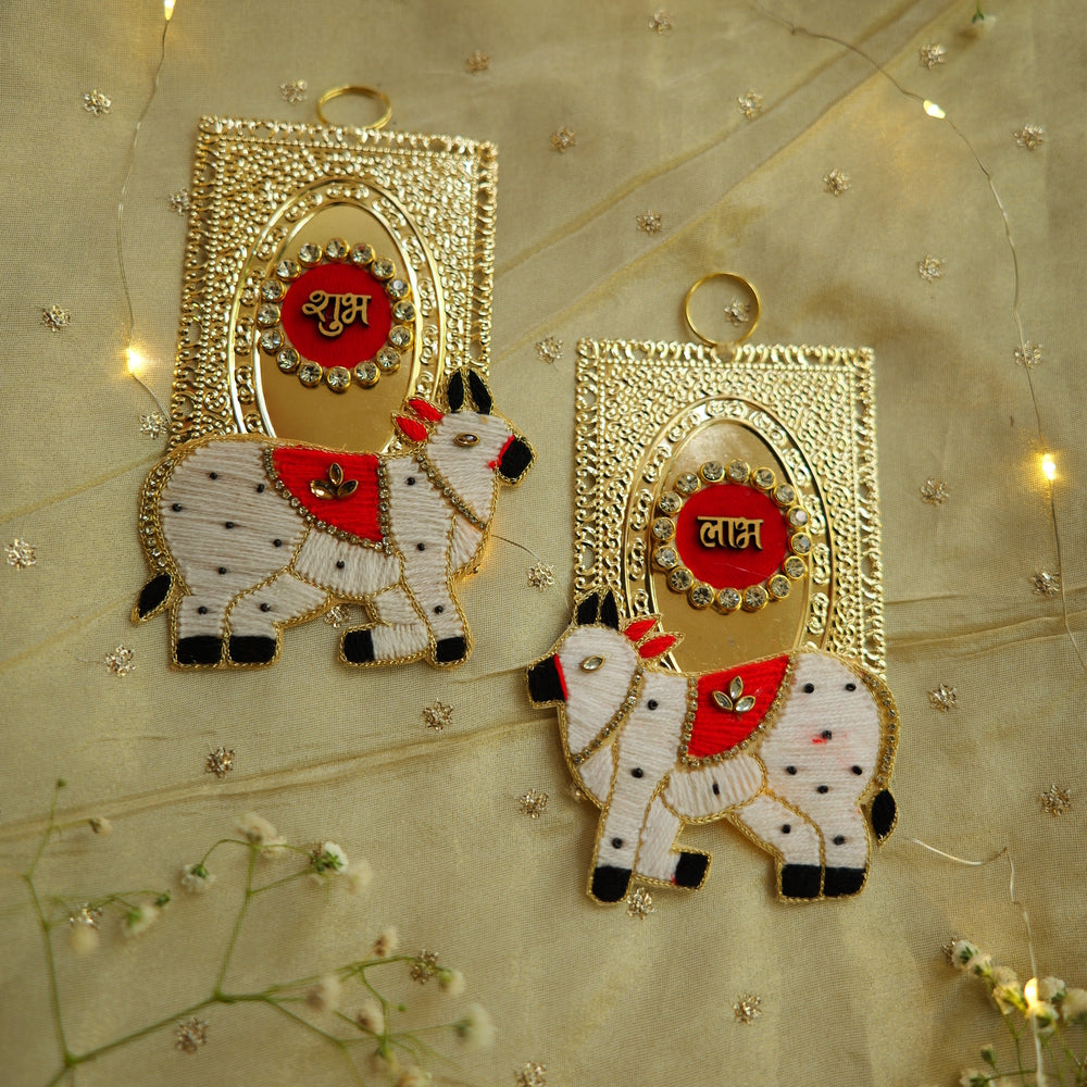 Shubh Labh Cow Pair