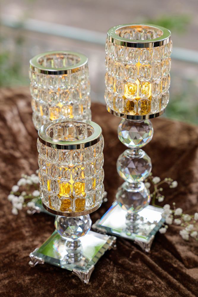 
                      
                        Silver Luxe Crystal Candle Holders (Set)
                      
                    