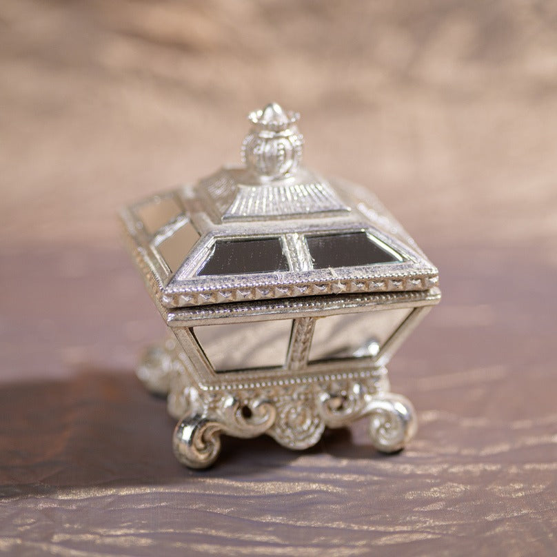 Silver Royal Glass Keepsake Box