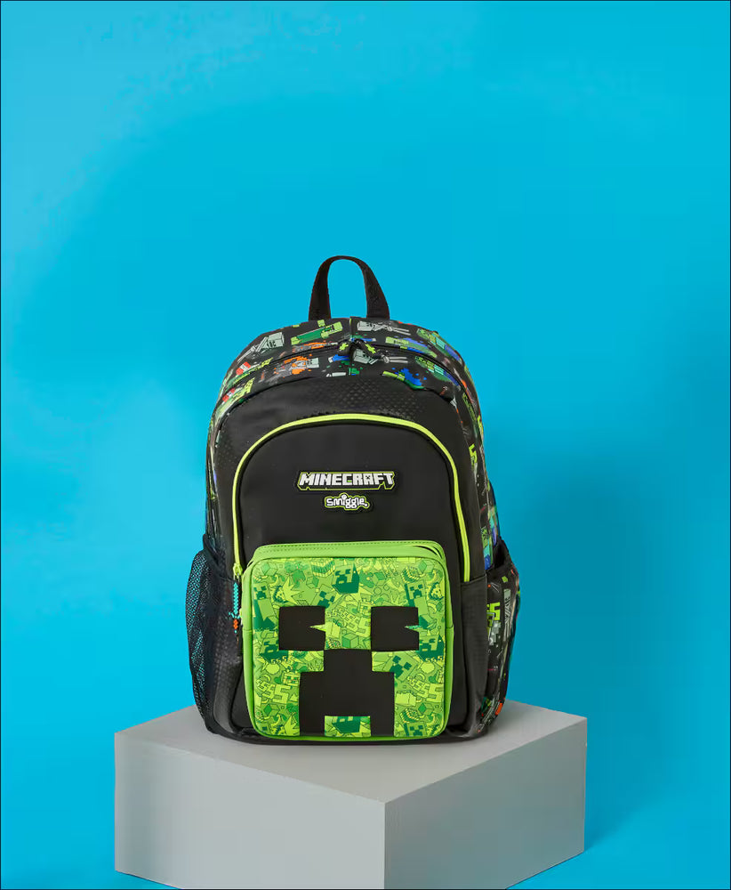Smiggle Minecraft Creeper backpack for kids