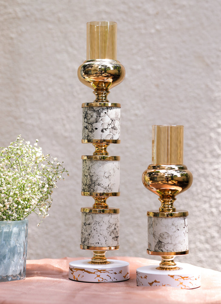 Stacked Column Candle Stand