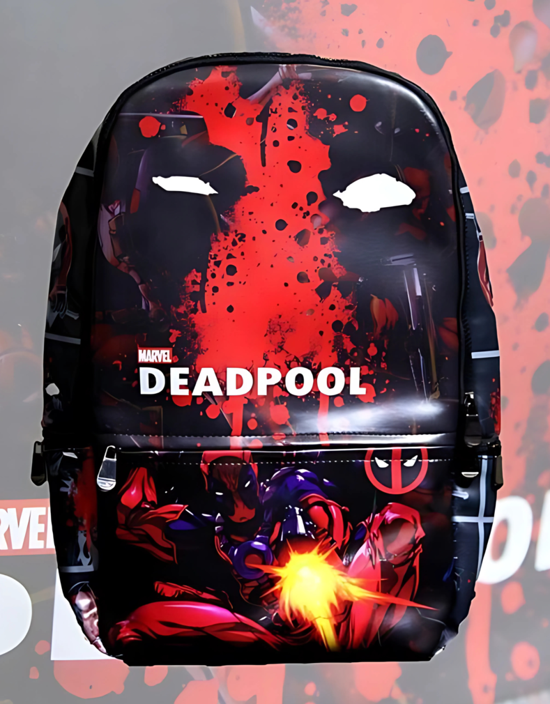 Deadpool print backpack for boys