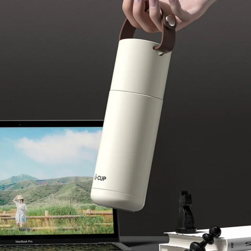 
                      
                        White Thermos Bottle 
                      
                    