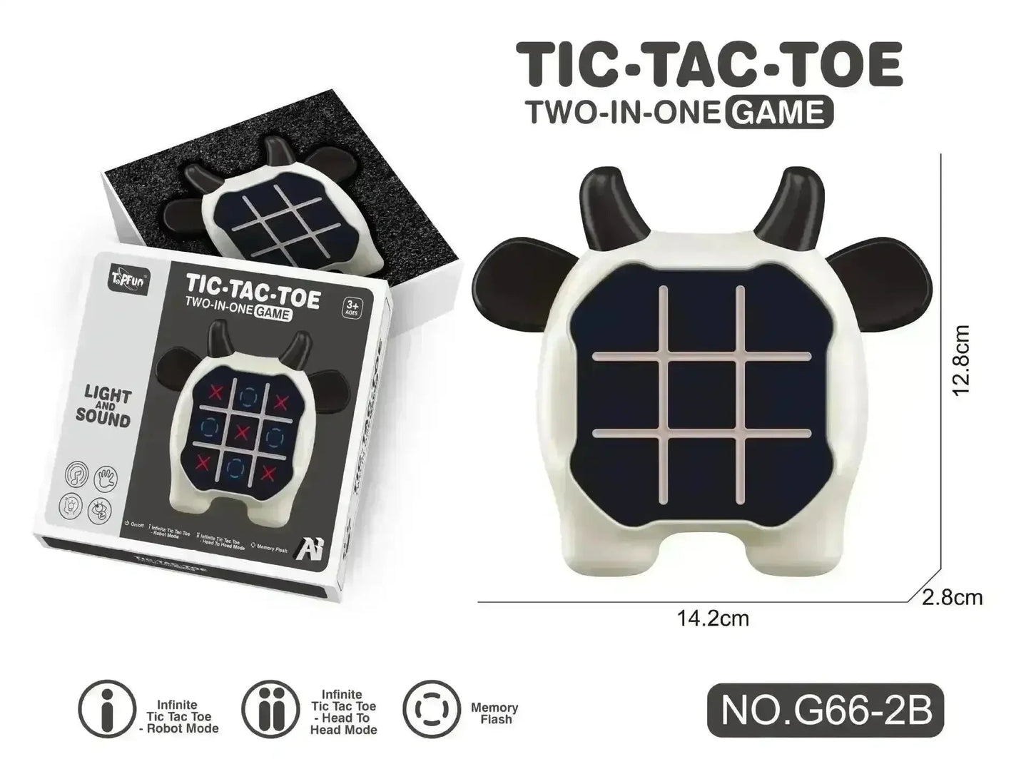 Tic Tac Toe 2 in 1 puzzle game for kids and adults