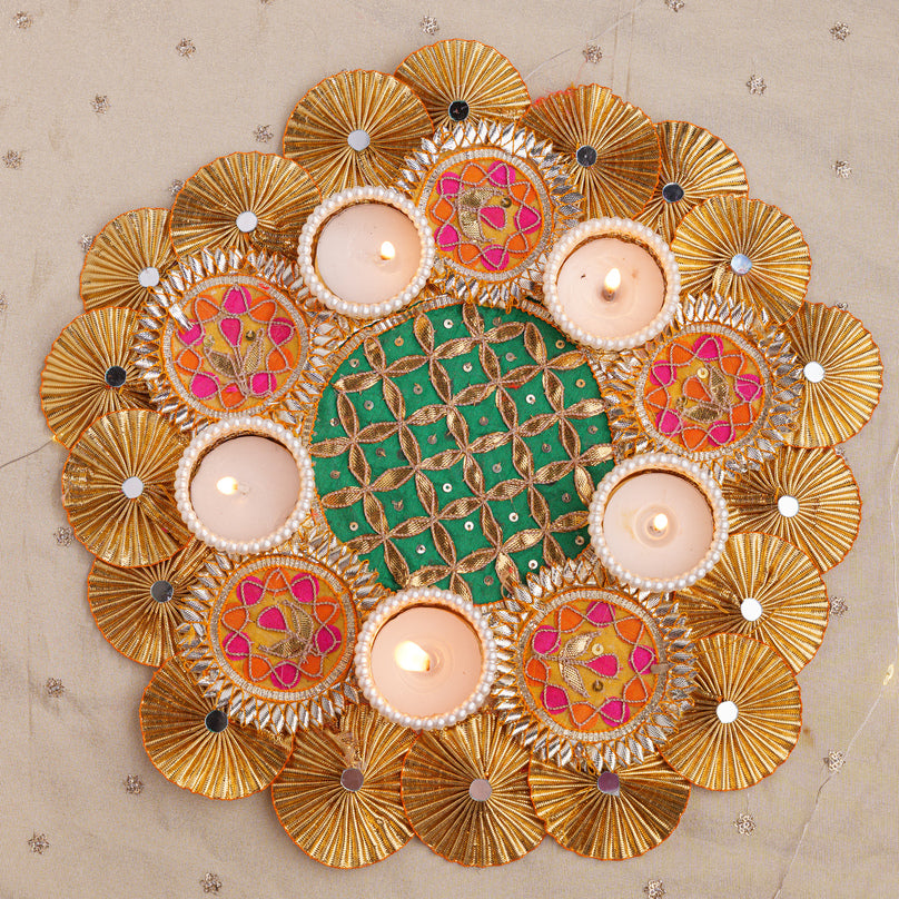 
                      
                        Traditional Decorative Tealight Candle Holder Rangoli
                      
                    