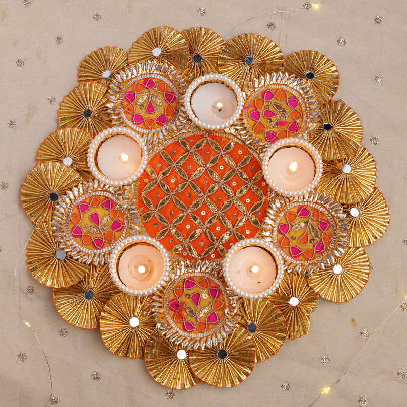 
                      
                        Traditional Decorative Tealight Candle Holder Rangoli
                      
                    