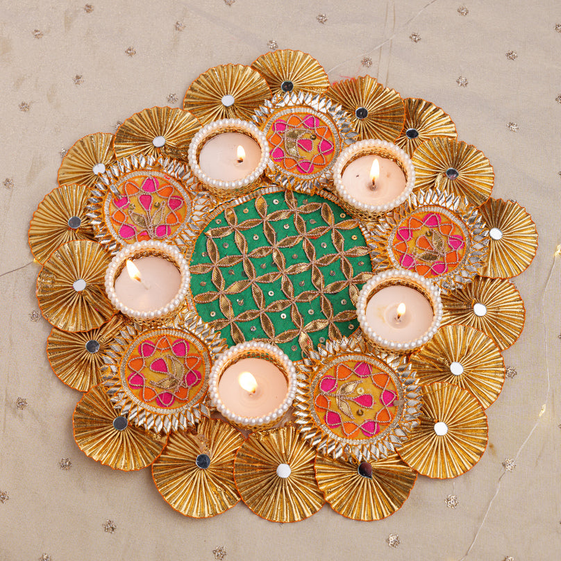 
                      
                        Traditional Decorative Tealight Candle Holder Rangoli
                      
                    