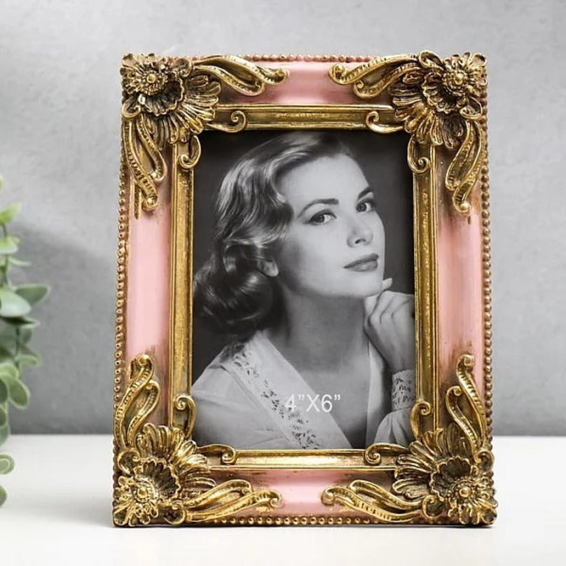 Vintage Pink Photo Frame