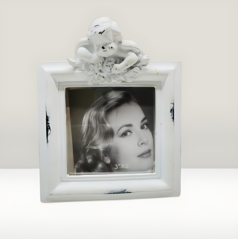 White Angel Mini Photo Frame