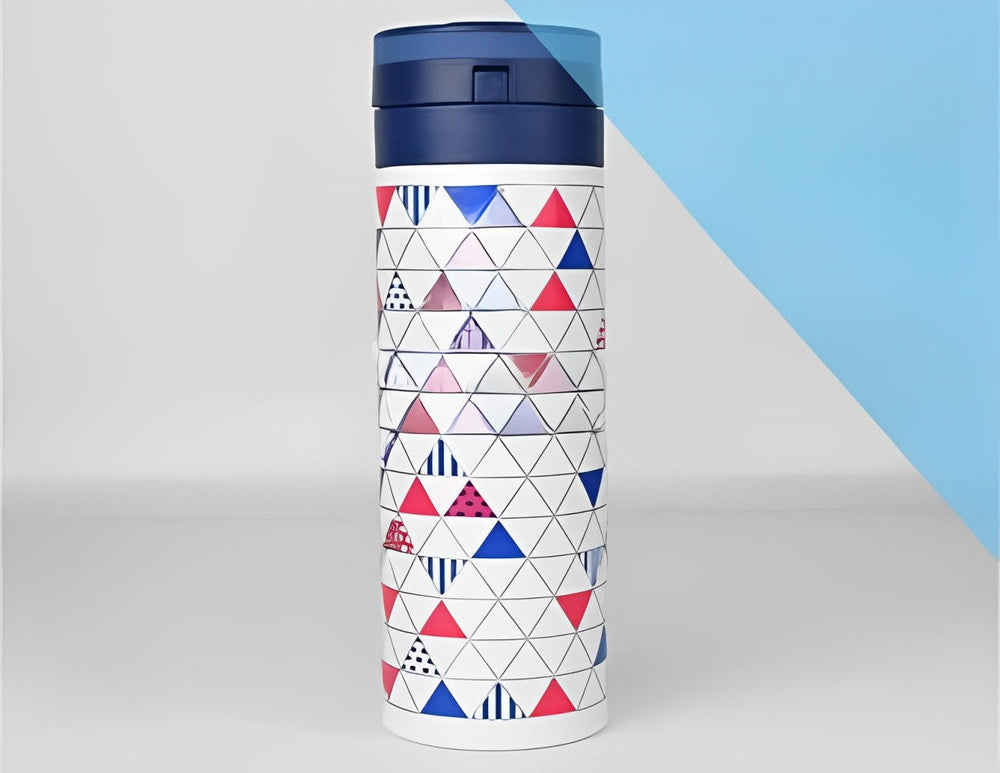 White Grid Bottle