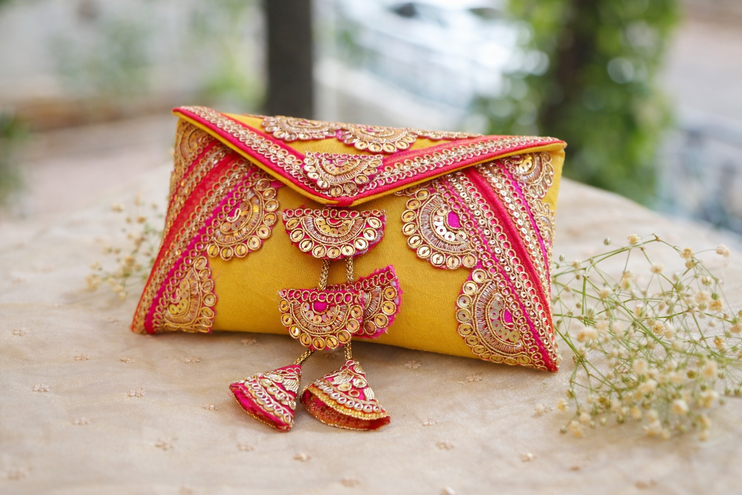 Wedding haldi ceremony cash envelope